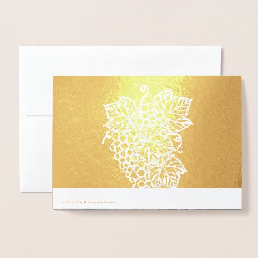 Weintrauben | Schönes Obst Folienkarte (Rückseite mit Umschlag)