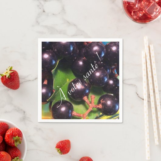 Weintrauben Serviette (Beispiel)