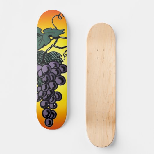 Weintrauben Skateboard (Vorderseite)