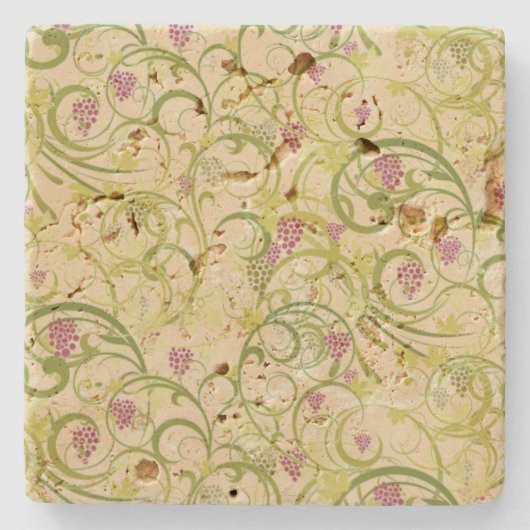 Weintrauben Stone Untersetzer (Vorderseite)