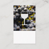 Weintrauben | Symbol für Weinglas Visitenkarte (Rückseite)