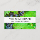 Weintrauben und Blätter Visitenkarte (Vorderseite)