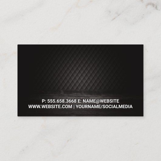 Weintrauben und eine Flasche Wein Visitenkarte (Rückseite)