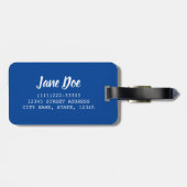 Weintrauben und Weinbaugeschenk Gepäckanhänger (Rückseite horizontal)