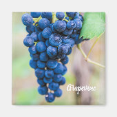 Weintrauben und Weinbaugeschenk Magnet (Vorne)
