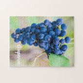 Weintrauben und Weinbaugeschenk Puzzle (Horizontal)