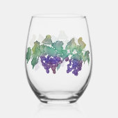 Weintrauben Ungezüchtetes Weinglas Weinglas Ohne Stiel (Vorderseite)