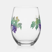 Weintrauben Ungezüchtetes Weinglas Weinglas Ohne Stiel (Rechts)