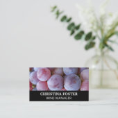 Weintrauben Visitenkarte (Stehend Vorderseite)