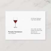 Weintrauben Visitenkarte (Rückseite)