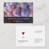 Weintrauben Visitenkarte (Vorne/Hinten)