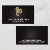 Weintrauben Visitenkarte (Vorne/Hinten)