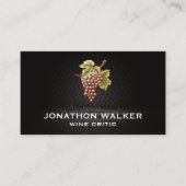 Weintrauben Visitenkarte (Vorderseite)