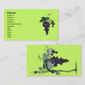 Weintrauben - Visitenkarten Visitenkarte (Vorne/Hinten)