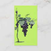Weintrauben - Visitenkarten Visitenkarte (Rückseite)
