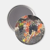 Weintrauben von Zenaida Magnet (Vorderseite/Rückseite)