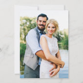 Weintrauben Wasserfarbenes Foto Hochzeit Einladung (Rückseite)