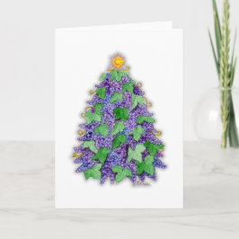 Weintrauben Weihnachtsbaum Feiertagskarte