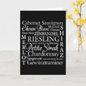 Weintrauben Wein Karte (Gelbe Blume)
