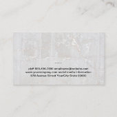 Weintrauben | Wein | Marmor Visitenkarte (Rückseite)