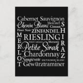 Weintrauben Wein Postkarte (Vorderseite)