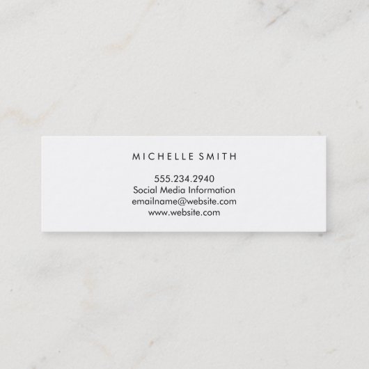 Weintrauben | Weinberg Mini Visitenkarte (Rückseite)