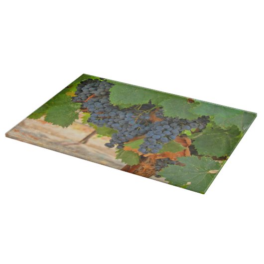 Weintrauben Weinberg Schneidebrett (Ecke)