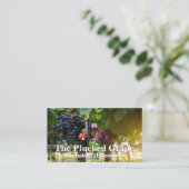 Weintrauben | Weinberg Visitenkarte (Stehend Vorderseite)