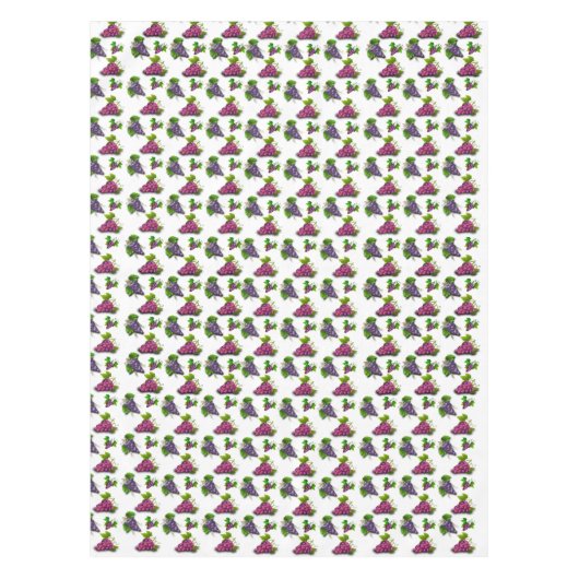 Weintrauben Weinberge Blätter Weinbau im Sommer Tischdecke (Vorderseite)