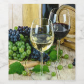 Weintrauben Weinetikett (Einzelnes Label)