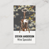 Weintrauben | Weinöffner Visitenkarte (Vorderseite)