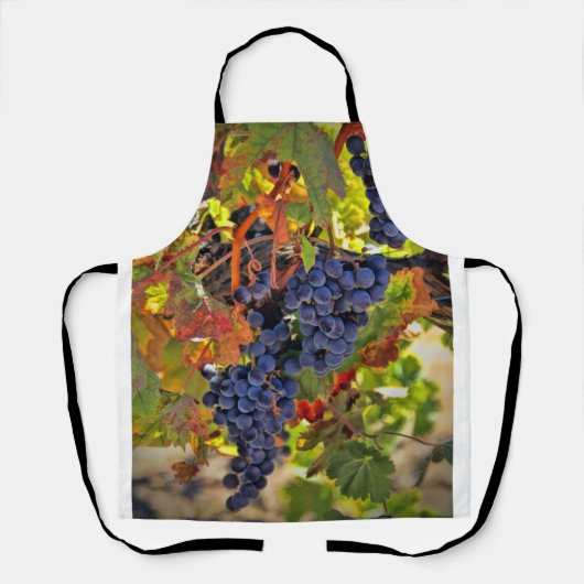 Weintrauben Weinroute mit Herbstfarben Schürze (Vorderseite)