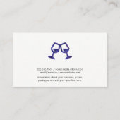 Weintrauben | Wine Barrel | Korks Visitenkarte (Rückseite)