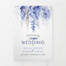 Weintrauben Winterblau-graue Wasserfarbenhochzeit