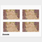 Weintrauben Wohngestaltung Wasserfarbe Rechteckiger Aufkleber (Blatt)