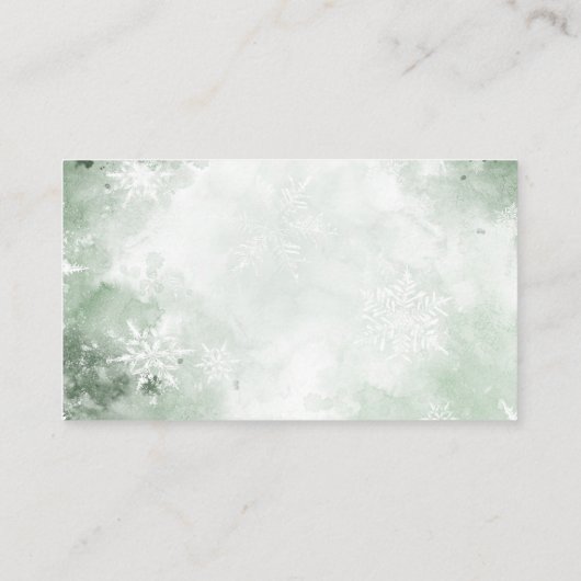 Weintraubendusche für den Winter Begleitkarte (Rückseite)