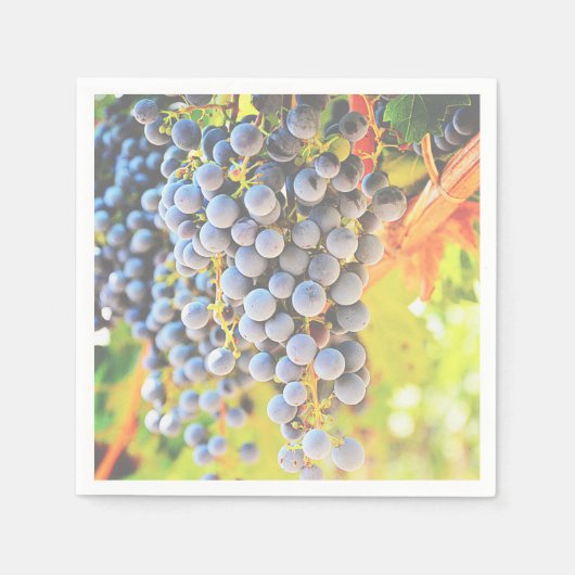 Weintraubenpapier Serviette (Vorderseite)