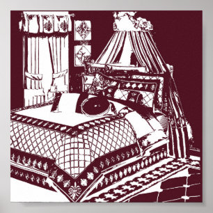 Weintraubenskizze Poster