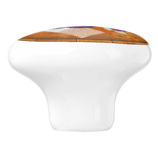 Weintraubenziehknopf Keramikknauf (Seitenansicht)