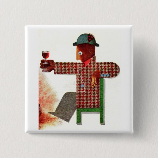 Weintrinker AKA oenophile Button (Vorderseite)
