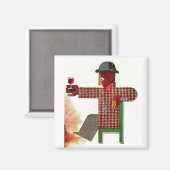 Weintrinker AKA oenophile Magnet (Vorderseite/Rückseite)