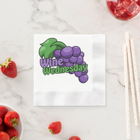 Weintrinker am Mittwoch Serviette (Beispiel)