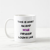 Weintrinker, begeistert kaffeetasse (Links)