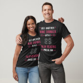 Weintrinker Bücher lesen T-Shirt (Unisex)