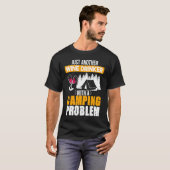Weintrinker Camping Problem Trinken Sprüche Gra T-Shirt (Vorne ganz)