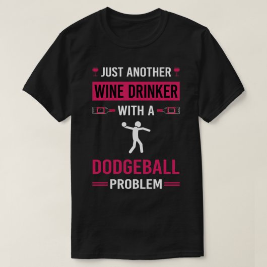 Weintrinker Dodgeball T-Shirt (Design vorne)