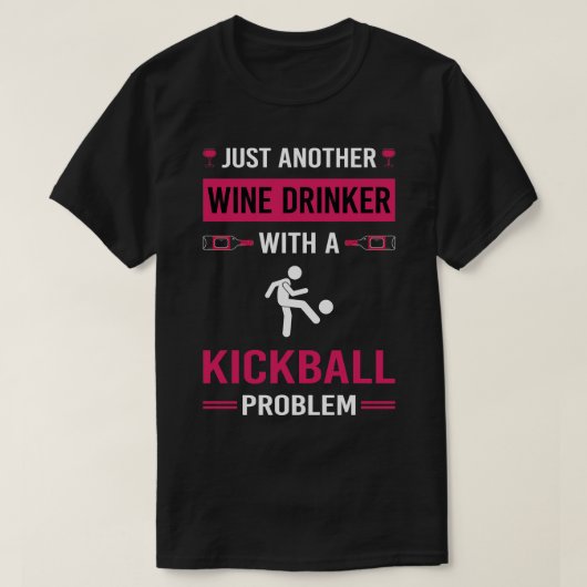 Weintrinker Kickball T-Shirt (Design vorne)