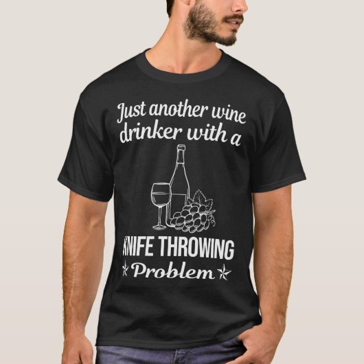 Weintrinker Messer T-Shirt (Vorderseite)