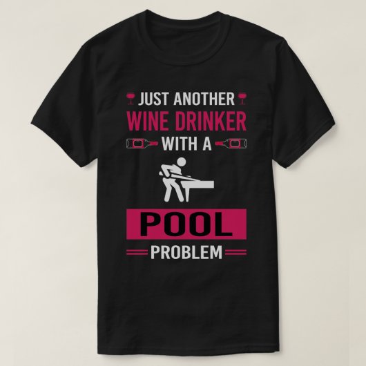 Weintrinker-Pool T-Shirt (Design vorne)