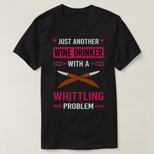 Weintrinker-Whittling T-Shirt (Design vorne)